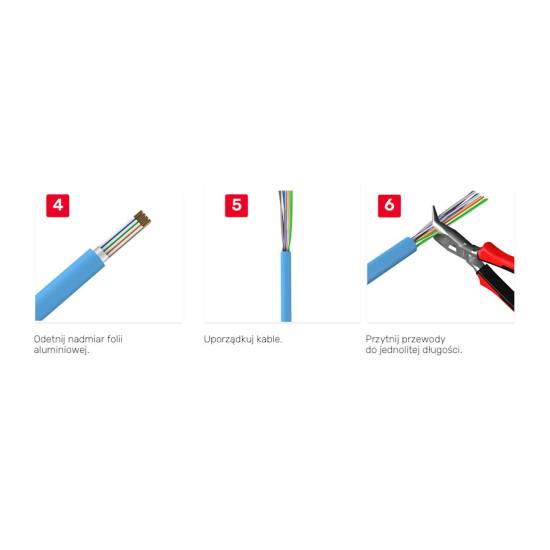 Wtyk modularny RJ45 8p8c przelotowy kat.6 100szt nieekranowany Unitek OT1091ATP01
