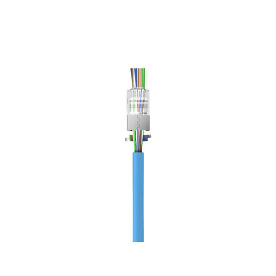 Wtyk modularny RJ45 8p8c przelotowy kat.7 50szt ekranowany Unitek OT1093ATP01