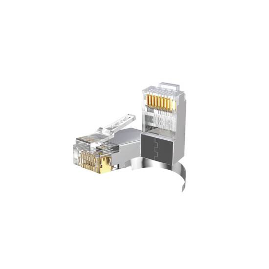 Wtyk modularny RJ45 8p8c przelotowy kat.7 50szt ekranowany Unitek OT1093ATP01