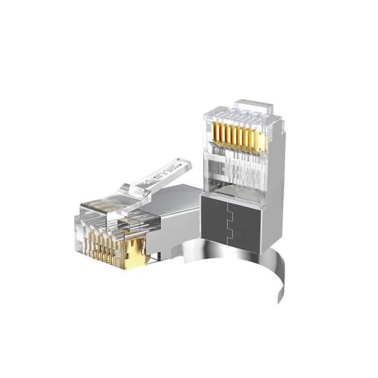 Wtyk modularny RJ45 8p8c przelotowy kat.7 50szt ekranowany Unitek OT1094ATP01