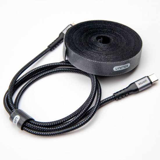 Taśma rzepowa czarna 5m x 14mm rolka Unitek OT142BK