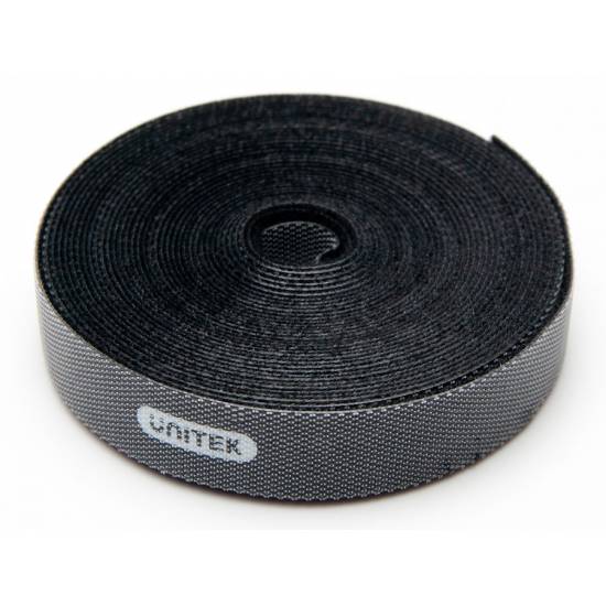 Taśma rzepowa czarna 5m x 14mm rolka Unitek OT142BK