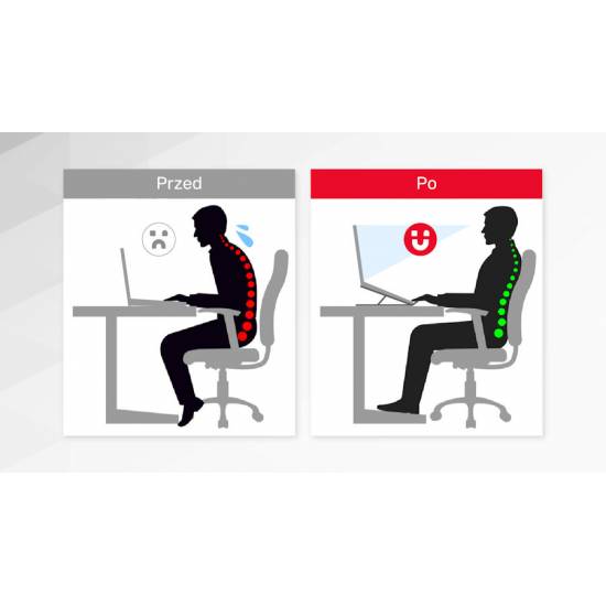 Podstawka pod laptop składana aluminium Unitek OT155SL