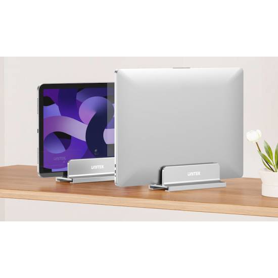 Stojak na laptopa pionowy Unitek OT172GY aluminium