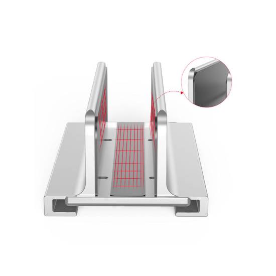 Stojak na laptopa pionowy Unitek OT172GY aluminium