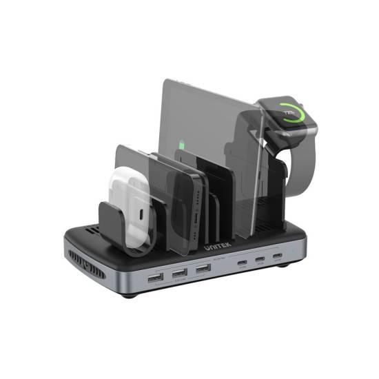 Stacja ładująca 3x USB-A 3x USB-C 80W Unitek P1207B