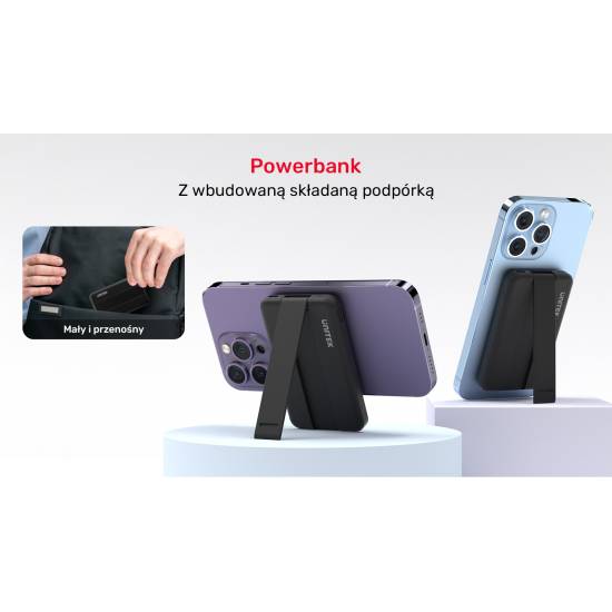 Ładowarka magnetyczna 3w1 48W + powerbank Unitek P1222A