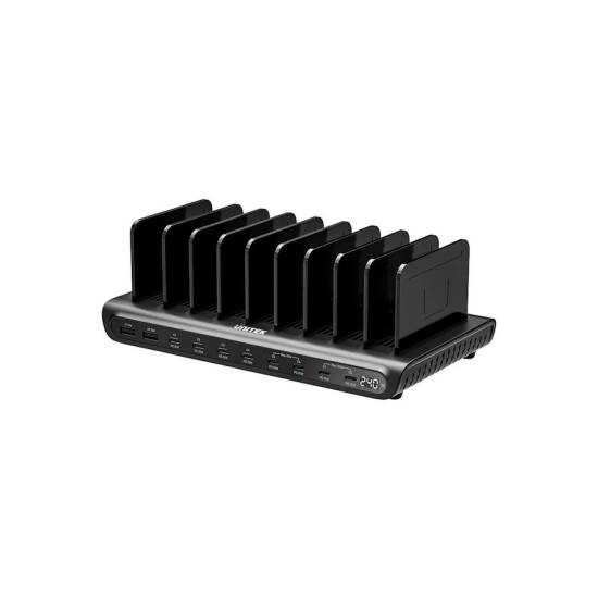 Stacja ładująca 10x USB-A USB-C 240W Unitek P1230CBK01-EU