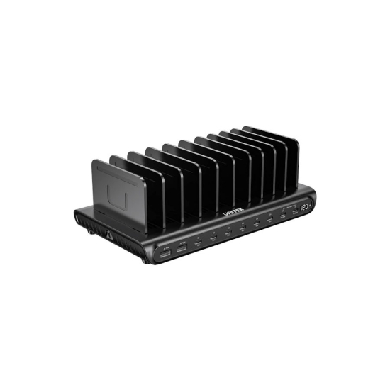 Stacja ładująca 10x USB-A USB-C 120W Smart IC PD3.0 Unitek P1230EBK01-EU