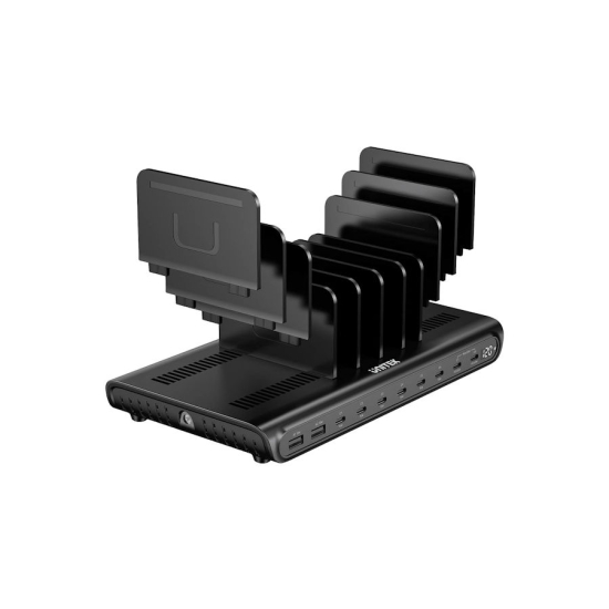 Stacja ładująca 10x USB-A USB-C 120W Smart IC PD3.0 Unitek P1230EBK01-EU
