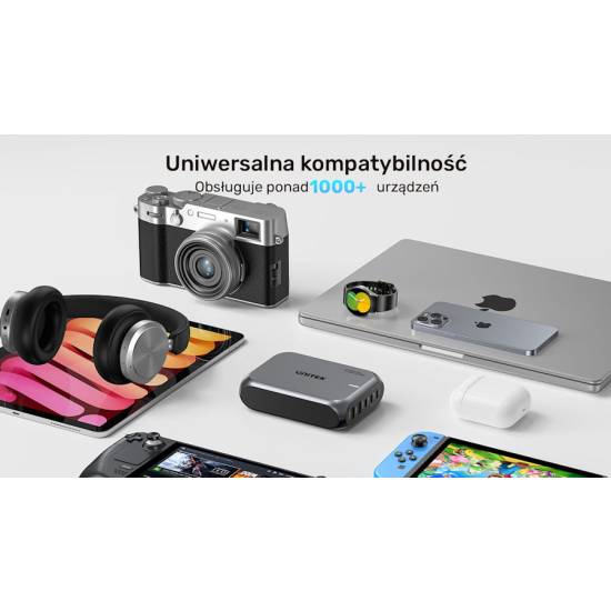 Ładowarka sieciowa GaN USB-A x2 USB-C x3 188W Unitek P1234AGY01-EU