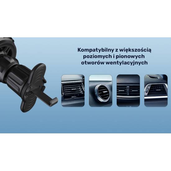 Ładowarka samochodowa UCB-A USB-C 38W uchwyt MagSafe Unitek P1403A