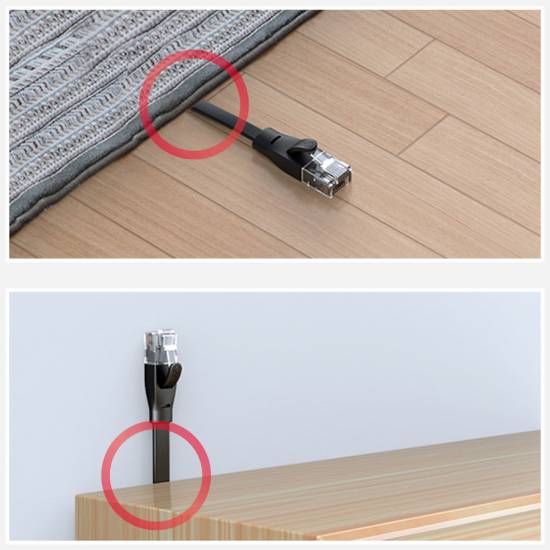 Patch cord UTP kat. 6 płaski 1m Unitek C1809GBK czarny