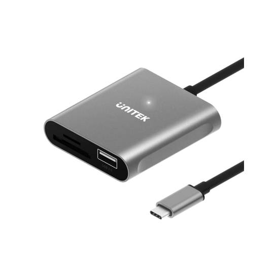 Czytnik kart SD/microSD 5Gbps + hub USB 2.0 Unitek R1008A