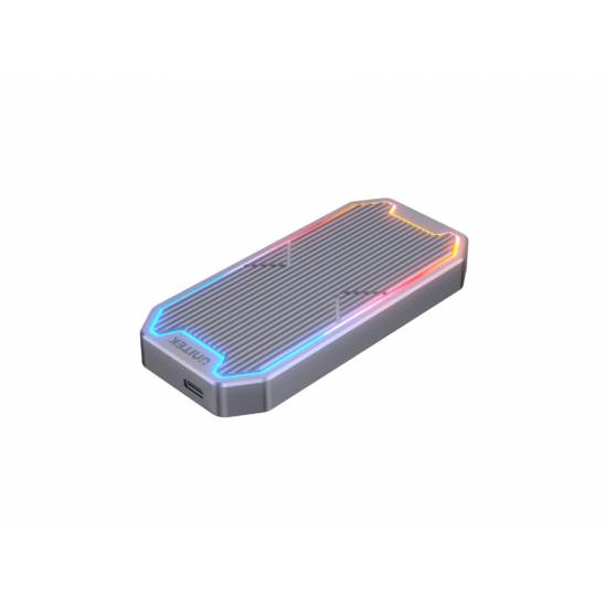 Obudowa SSD M.2 PCIe/NVMe/SATA USB USB C 10Gbps RGB Unitek S1210B