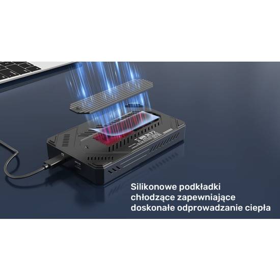 Obudowa SSD M.2 NVMe + SATA 2,5