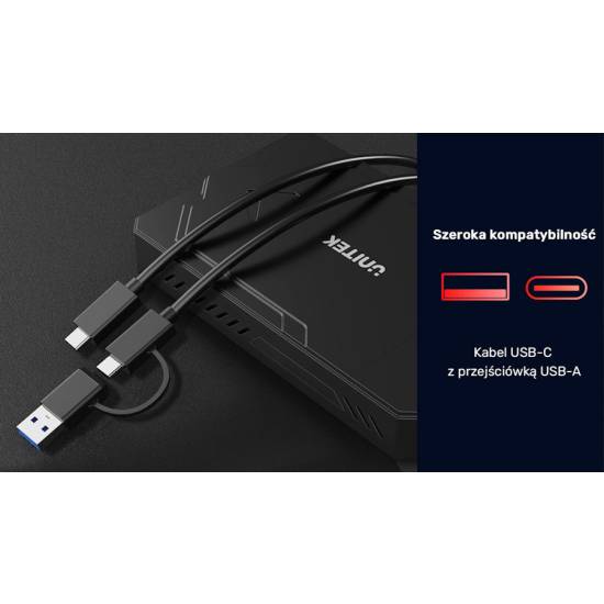 Obudowa SSD M.2 NVMe + SATA 2,5