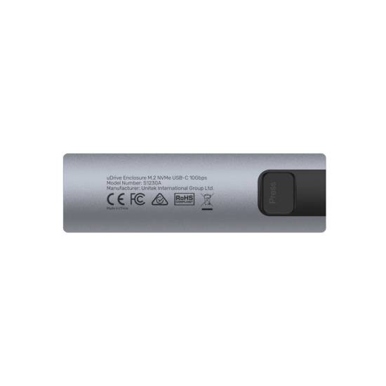 Obudowa SSD M.2 PCIe/NVMe/SATA USB C 10Gbps Unitek S1230A