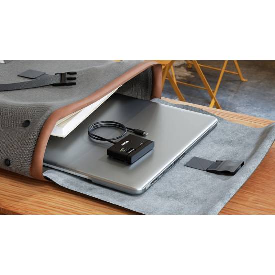 Konwerter USB-C -> SATA III 2,5/3,5'' dyski M.2 Unitek S1232A01-EU zasilacz