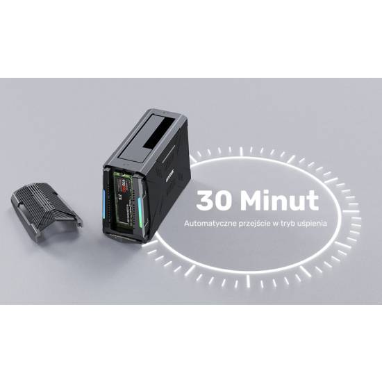 Stacja dokująca USB-C dyski 1x M.2 PCIe/NVMe 1x SATA Unitek S1234B01-EU