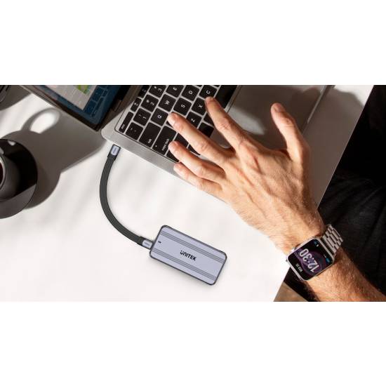 Obudowa SSD M.2 NVMe 40Gbps USB4 aktywne chłodzenie Unitek S1242AGY01-EU