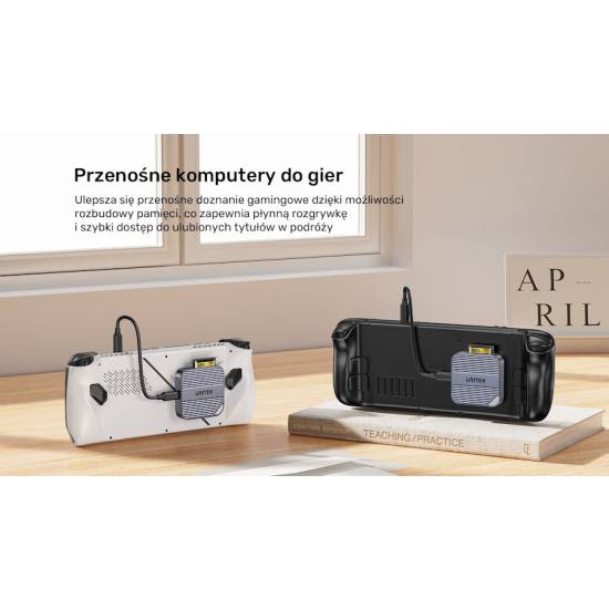 Czytnik kart CF Express Typ-B USB-C 10Gbps magnetyczny Unitek S1244BGY01