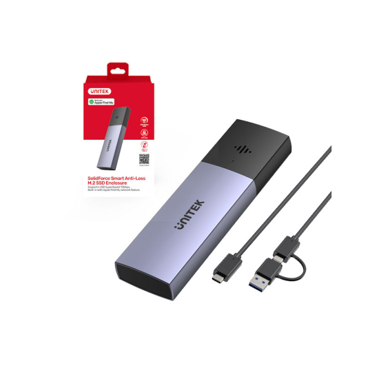 Obudowa SSD 2x M.2 PCIe/NVMe 20 Gbps Unitek S1251AGY01 z funkcją lokalizacji