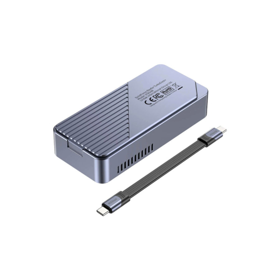 Obudowa SSD M.2 NVMe 80Gbps USC-C aktywne chłodzenie Unitek S1253BGY01