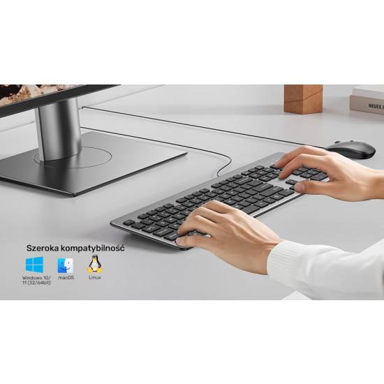 Klawiatura SlimTap biurowa USB-A Unitek T052AGY01-US