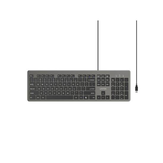 Klawiatura SlimTap biurowa USB-A Unitek T052AGY01-US