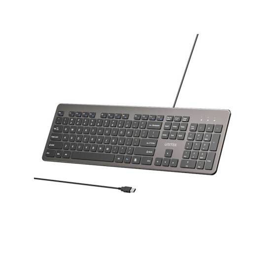 Klawiatura SlimTap biurowa USB-A Unitek T052AGY01-US