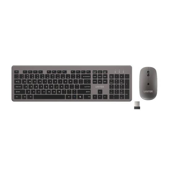 Zestaw klawiatura + mysz bezprzewodowa SlimDuo 2.4G Unitek T054AGY01-US