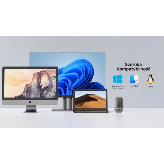 Mysz bezprzewodowa USB optyczna biurowa Unitek T060AGY01
