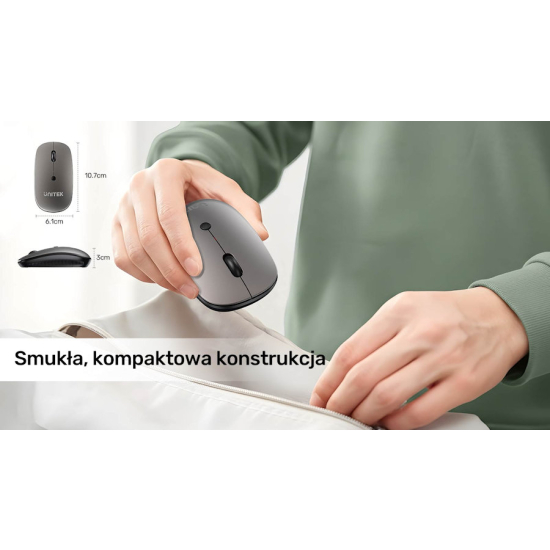 Mysz bezprzewodowa USB optyczna biurowa Unitek T060AGY01
