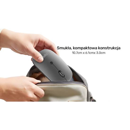 Mysz przewodowa USB optyczna biurowa SlimTrack 1600 DPI Unitek T060BGY01