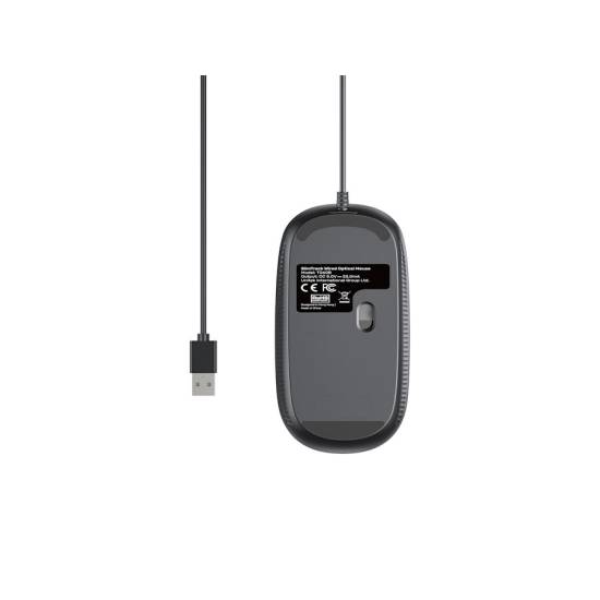 Mysz przewodowa USB optyczna biurowa SlimTrack 1600 DPI Unitek T060BGY01