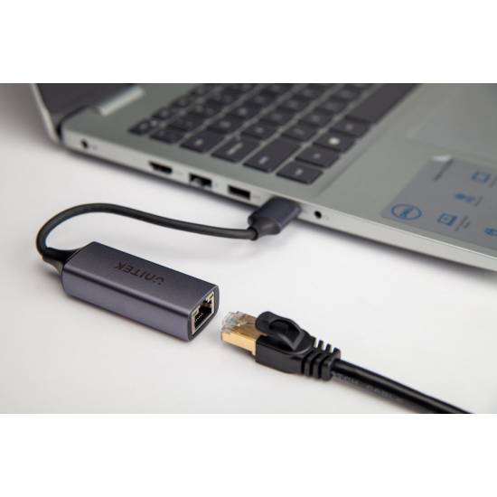 Karta sieciowa USB C -> RJ45 1Gbps Unitek U1312A