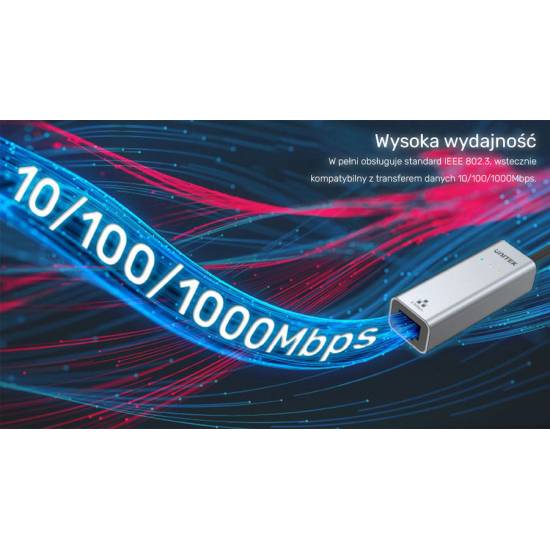 Karta sieciowa USB C/USB A -> RJ45 2.5Gbit Ethernet Unitek U1313C