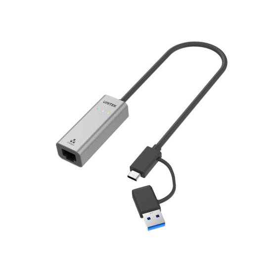 Karta sieciowa USB C/USB A -> RJ45 2.5Gbit Ethernet Unitek U1313C