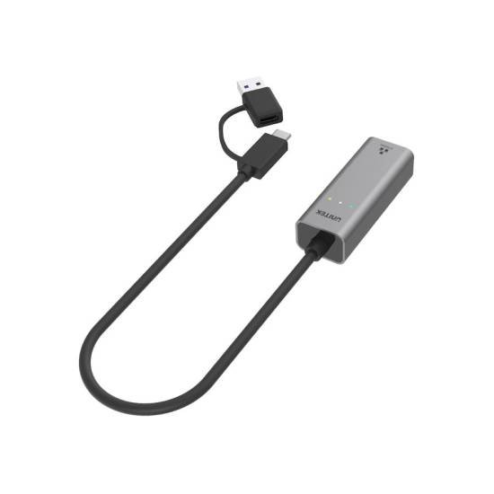 Karta sieciowa USB C/USB A -> RJ45 2.5Gbit Ethernet Unitek U1313C