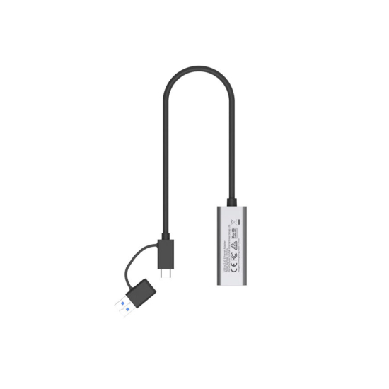 Karta sieciowa USB C/USB A -> RJ45 2.5Gbit Ethernet Unitek U1313CGY01