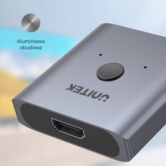 Przełącznik HDMI 2.0 4K dwukierunkowy x2 Unitek V1127A