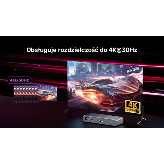 Rozdzielacz HDMI x2 4K Unitek V1130A01-EU