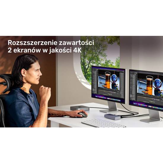 Rozdzielacz HDMI x2 4K Unitek V1130A01-EU