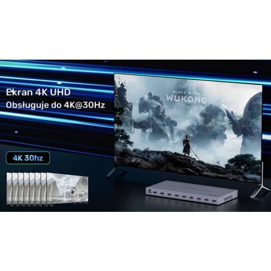 Rozdzielacz HDMI x8 4K Unitek V1132A01-EU