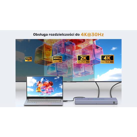 Rozdzielacz HDMI x16 4K Unitek V1137AGY01-EU