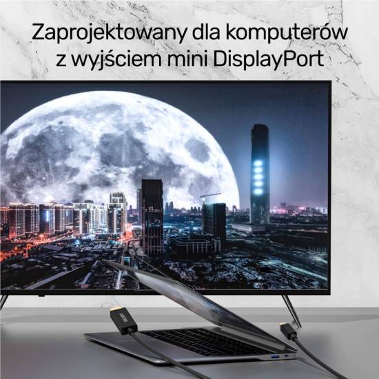 Kabel mini DisplayPort -> HDMI 2,0m 4K 30Hz Unitek V1152A