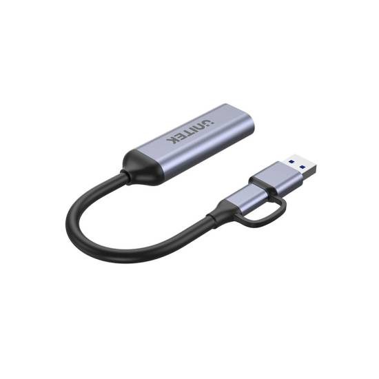 Wideo grabber 4K HDMI 1.4b USB Typ C / USB A, Unitek V1167A