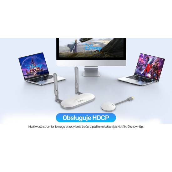 Zestaw bezprzewodowy nadajnik HDMI 50m 1080p 60Hz Unitek V1183B01