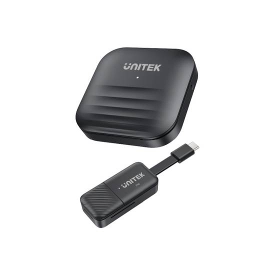 Zestaw bezprzewodowy nadajnik i odbiornik HDMI 50m 1080p 60Hz Unitek V1184A01czarny
